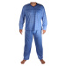 Standa pyžamo pánské dlouhé V2401 světle modrá