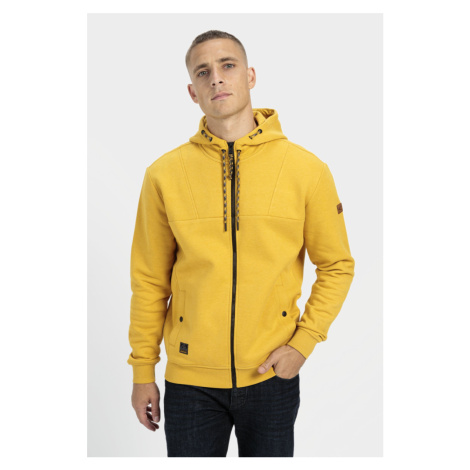 Žluté pánské sportovní mikiny se zapínáním