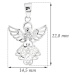 GEMMAX Jewelry Přívěsek Andělíček z bílého zlata GLPWN-01544