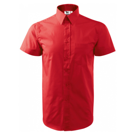 Malfini Shirt short sleeve Pánská košile 207 červená