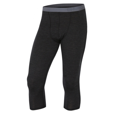 Men's 3/4 thermal pants HUSKY Merino black