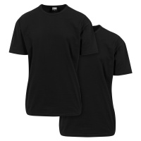 Oversized tričko 2-balení černá+černá