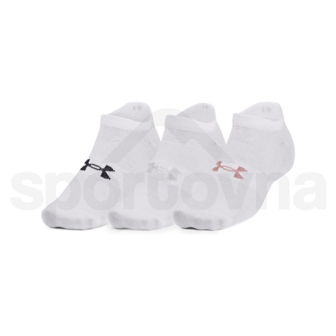 Under Armour ponožky UA Essential No Show 3pk-WHT 1361459-100 42-47