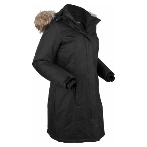 Teplý funkční outdoorový kabát s imitátem kožešiny Bonprix