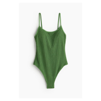 H & M - Vykrojené plavky's vyztuženými košíčky - zelená