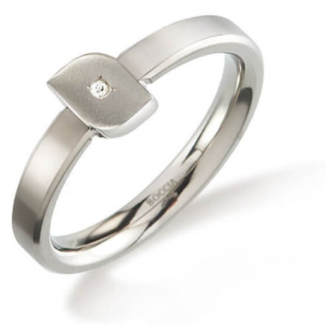 Boccia Titanium Titanový prsten s diamantem 0141-02