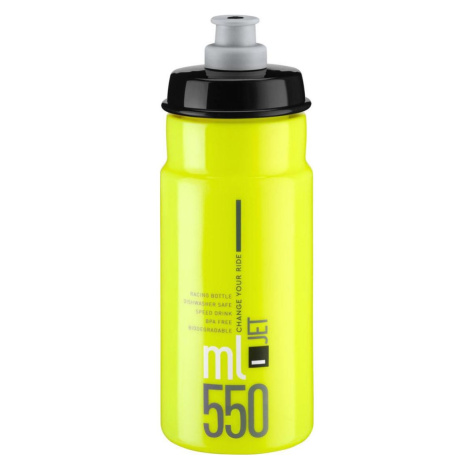ELITE Cyklistická láhev na vodu - JET 550 - žlutá/černá