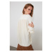 Trendyol Ekru Piliseli Back Detailed Knitted Blouse