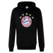 FC Bayern München Logo Mikina s kapucí černá