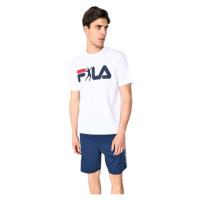 Fila JERSEY SHORTS PYJAMAS SS M Pánské pyžamo, tmavě modrá, velikost