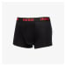 Boxerky Hugo Boss Logo-Waistband Stretch Trunks 3-Pack Black