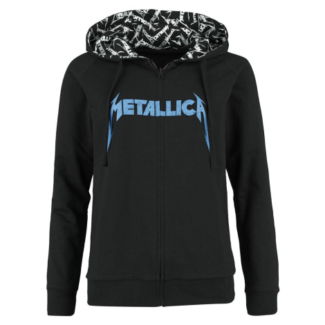 Metallica EMP Signature Collection Dámská mikina s kapucí na zip cerná/šedá