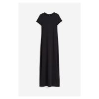 H & M - Žerzejové šaty bodycon - černá