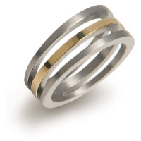 Boccia Titanium Pozlacený titanový prsten 0128-02