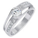 Brilio Silver Moderní stříbrný prsten 426 001 00503 04