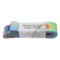 SHARP SHAPE YOGA STRAP RAINBOW Jóga páska, mix, velikost