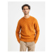 Oranžový pánský pletený svetr Celio Veceltic