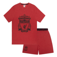 FC Liverpool pánské pyžamo Short Red Marl