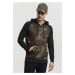 Pánská mikina // Urban Classics Camo Contrast Raglan Hoody olive camo/blk