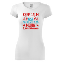 DOBRÝ TRIKO Dámské tričko Keep calm Christmas