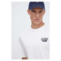 Bavlněné tričko Reebok Classic béžová barva, s aplikací