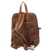 Praktický kožený batoh Indila, hnědý