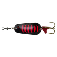 Dam třpytka effzett standard spoon uv fluo red black - 3,2 cm 6 g