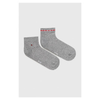 Ponožky Tommy Hilfiger 2-pack pánské, šedá barva