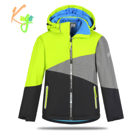 Chlapecká zimní bunda - KUGO PB7352, signální Barva: Signální