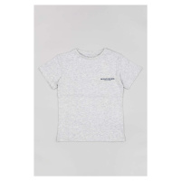 Dětské bavlněné tričko zippy šedá barva, s potiskem