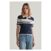 SVETR GANT COLOR BLOCKED POLO KNIT EVENING BLUE