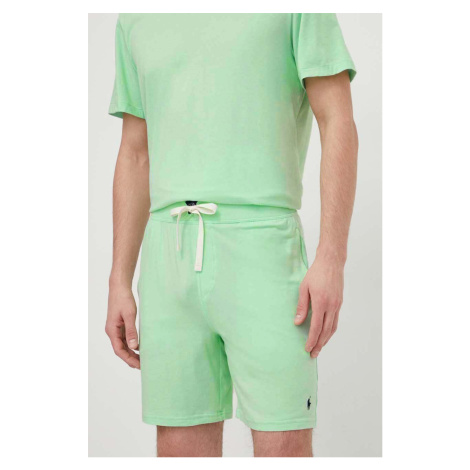 Pyžamové šortky Polo Ralph Lauren pánské, zelená barva, 714931652