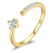 OLIVIE Stříbrný prsten GOLD 5798