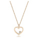 S`Agapõ Romantický náhrdelník s přívěskem srdce Pretty SPE03 (řetízek, přívěsek)
