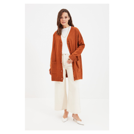 Trendyol Cardigan - Brown - Relaxed fit