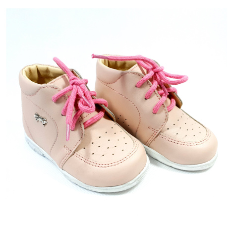 Dívčí dětská celokožená obuv Pink