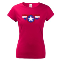 Dámske tričko pro milovníky Marvelovek -  Kapitán Amerika
