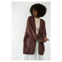 Cardigan model 20249384 Brown - Fobya