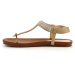Letní sandály Claudia Ghizzani v béžové