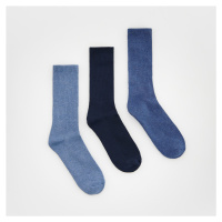 Reserved - Sada 3 párů ponožek - Modrá