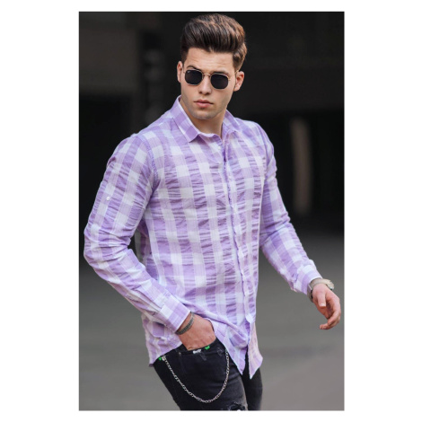 Madmext Lilac Men's Shirt 4941