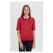 Tommy Hilfiger Polo shirt - CAITLIN STR PQ POLO SS red