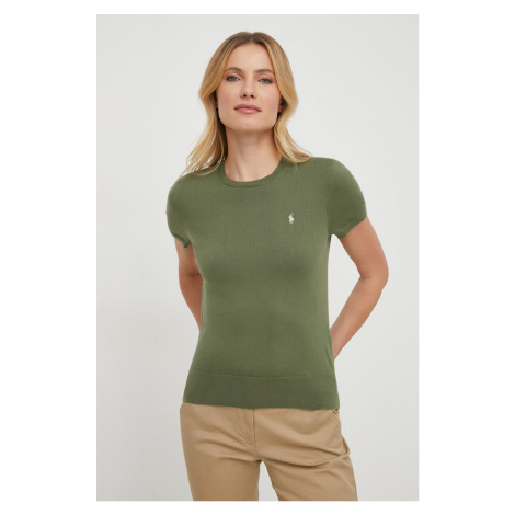 Tričko Polo Ralph Lauren zelená barva, 211891673