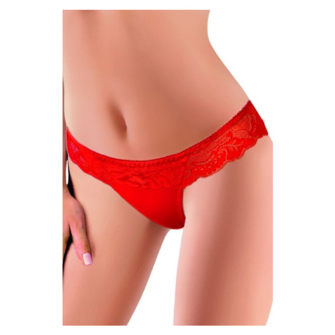 Bokové krajkové kalhotky 46 červené Ewana