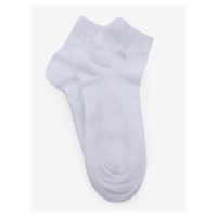Calvin Klein pánské bílé ponožky 2 pack