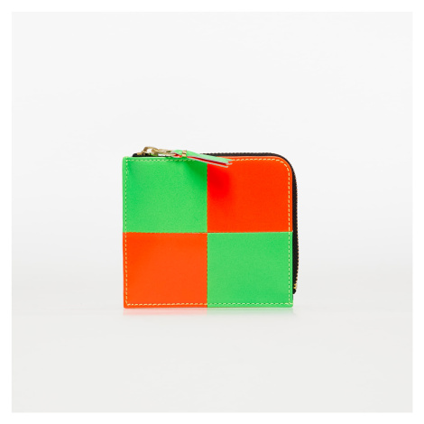 Comme des Garçons Fluo Squares Wallet Orange/ Green