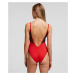 Karl Lagerfeld Karl Lagerfeld dámské jednodílné červené plavky SPORTY