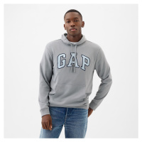 GAP French Terry Pullover Logo Hoodie Storm Cloud 623