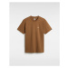 VANS Left Chest Logo T-shirt Men Brown, Size