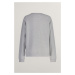 MIKINA GANT GANT 1949 RAGLAN C-NECK LIGHT GREY MELANGE